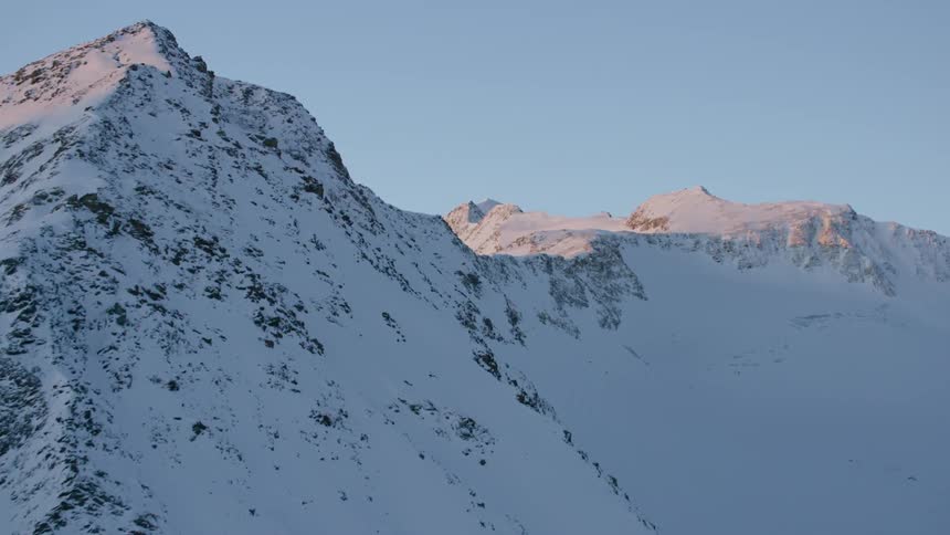 View of snow covered mountains