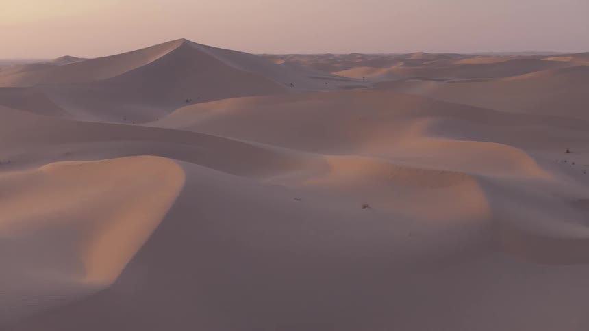 View of a vast sand dunes