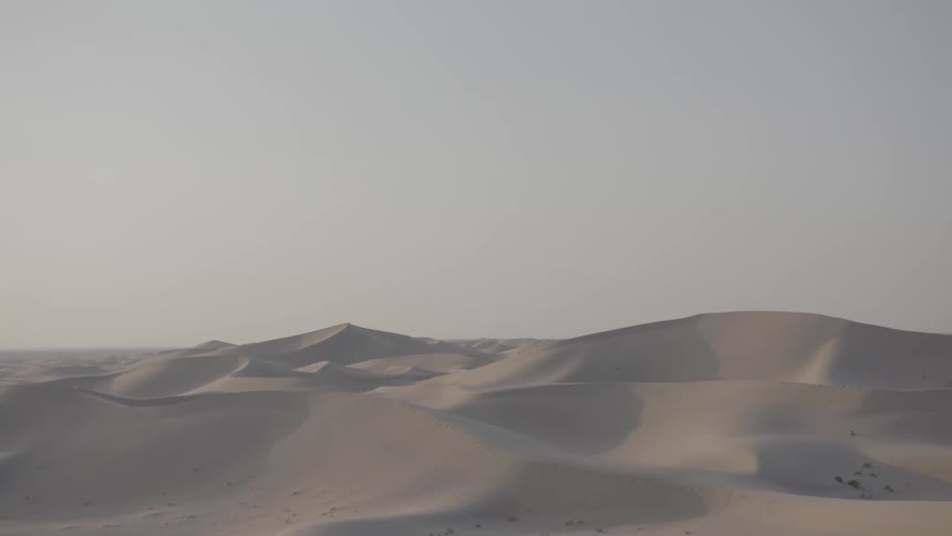 View of some large sand dunes
