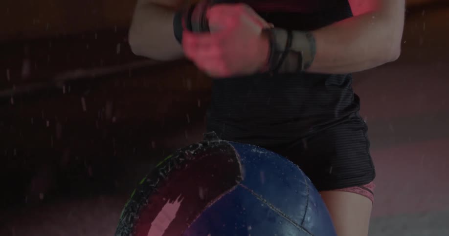 A person wraps string around their wrists
