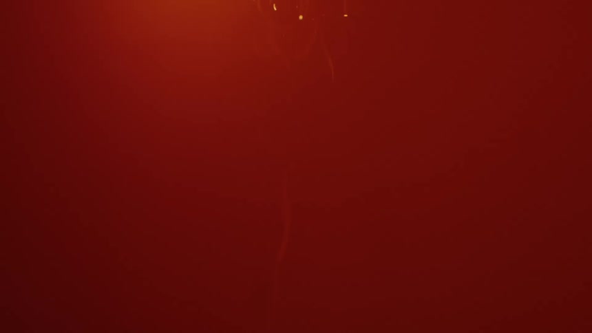 Slow motion close-up of a fuse burning brightly and sparking before extinguishing against a black background