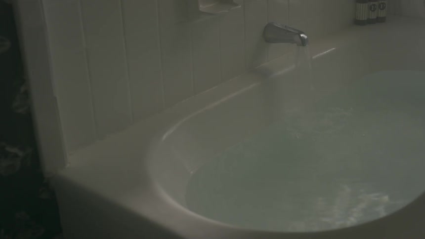 The tub is being filled with water