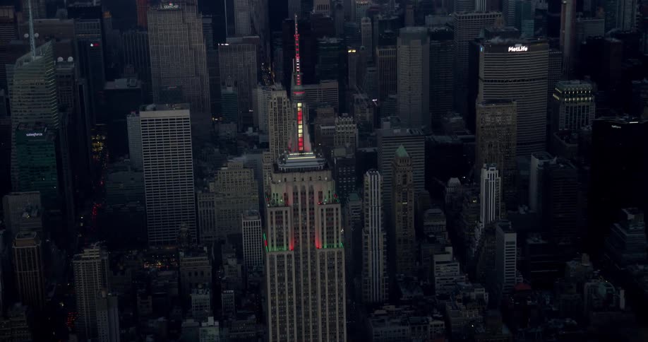 City buildings tower into the landscape