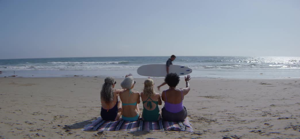 Old Friends Get Together for a Weekend on the Beach