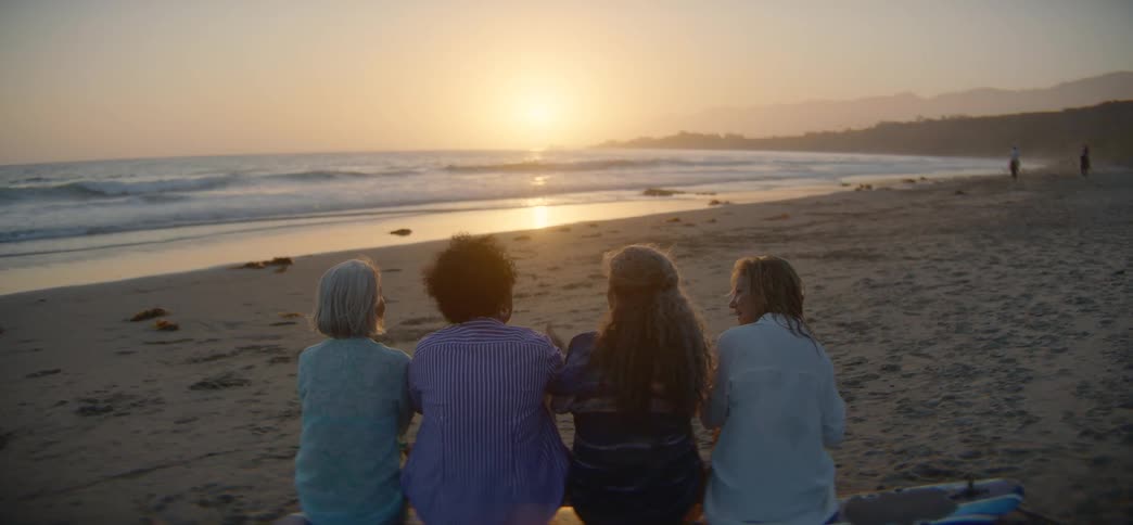 Old Friends Get Together for a Weekend on the Beach