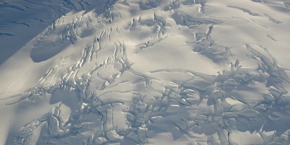 Large cracks in a field of ice