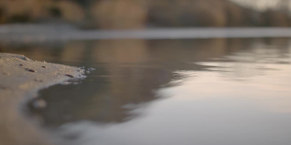 Water ripples on a lake