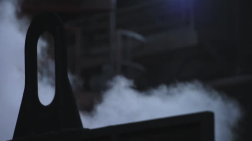 Smoke starts to rise in this dark area