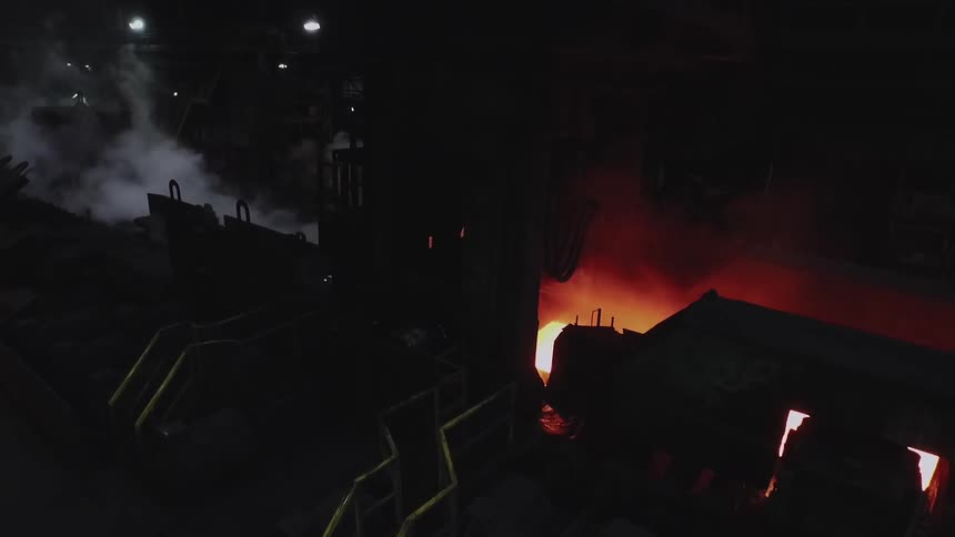 Machine smoking with fire coming out of it