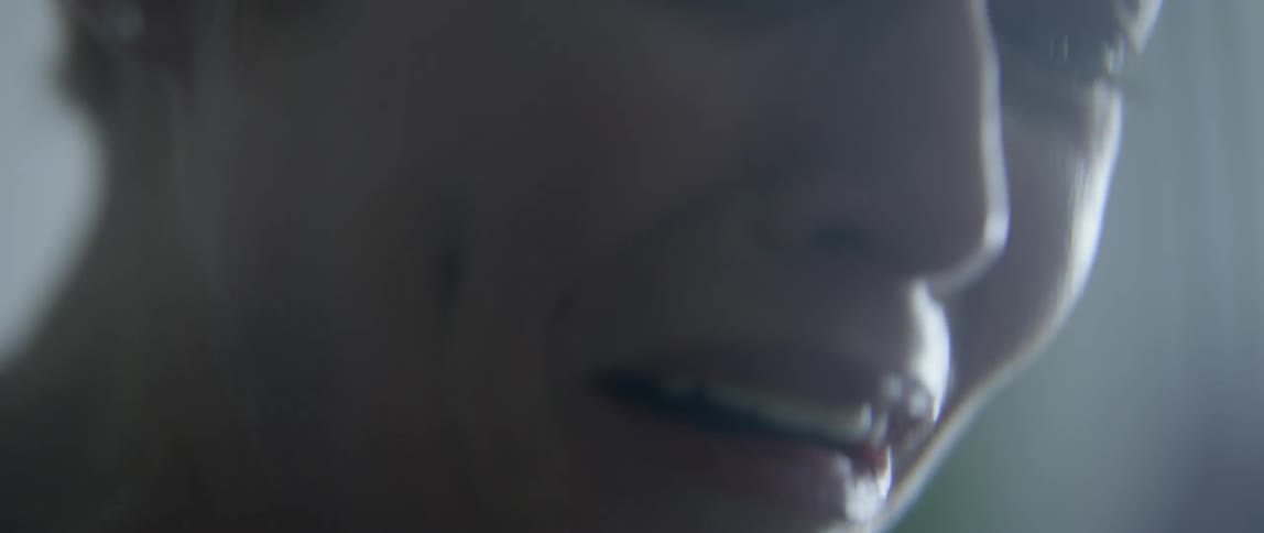 A woman is crying and talking