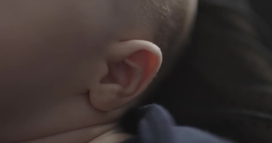 Close up of a baby's ear