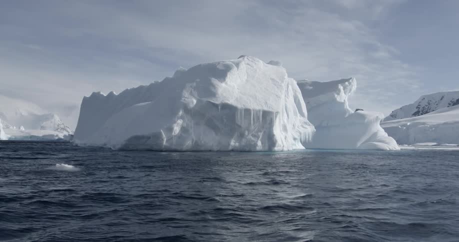 Large Icebergs in the water