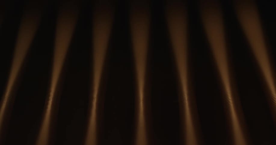 Close up of metal tubes vibrating
