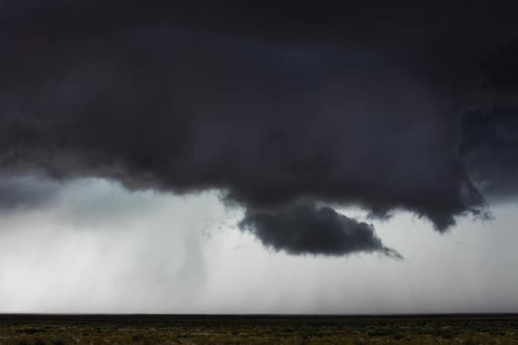 A storm builds and clouds swirl