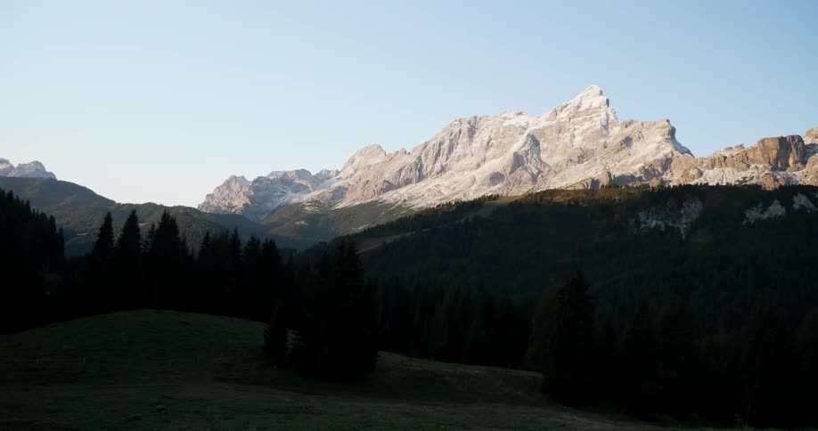 View of mountains on a sunny day
