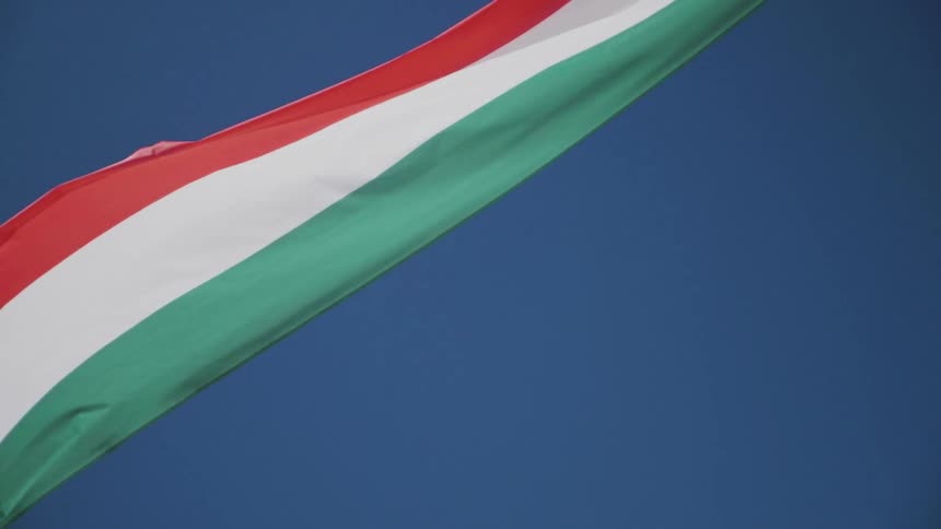 A long flag waving in the wind