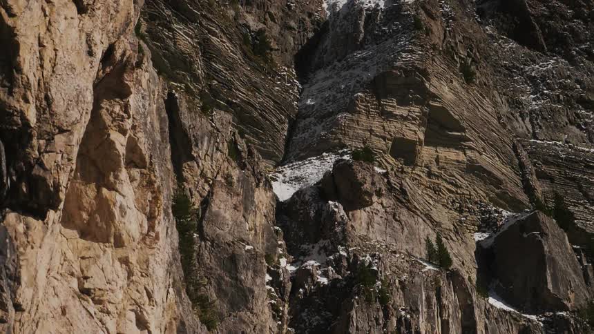 Large rocky area with jagged edges