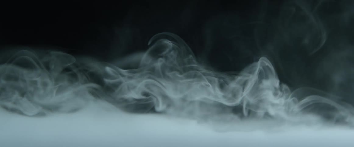 Smoke wisps in the air