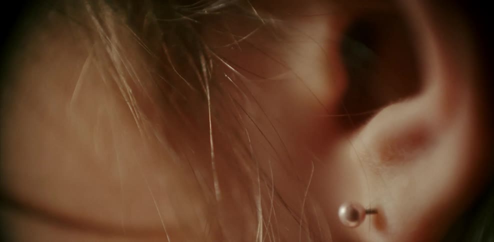 Close up of a person's ear