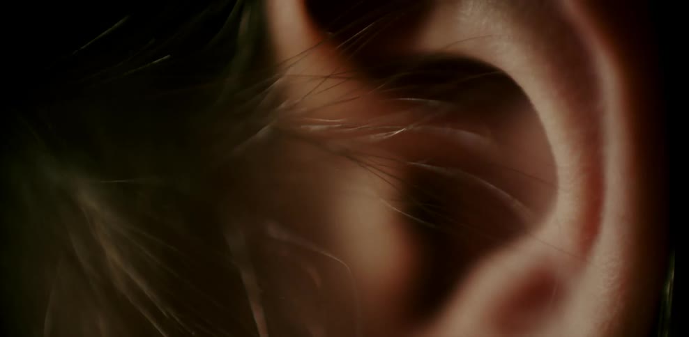 Close up of a person's ear