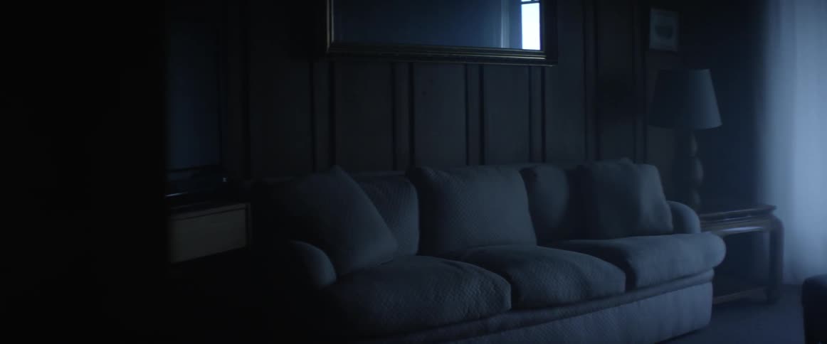 Couch sitting in a living room