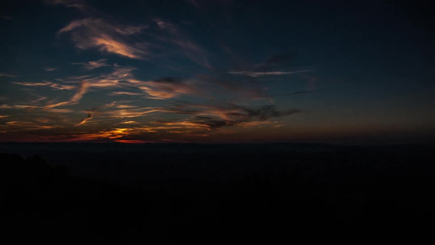 Timelapse of a sky during dark