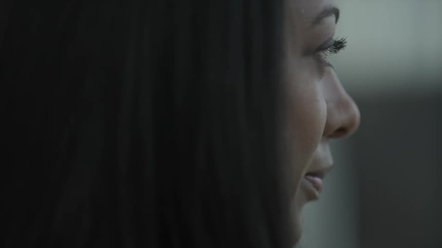 Close up of a woman's face