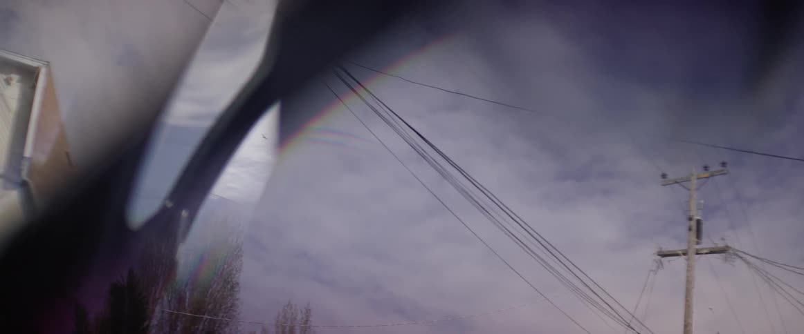 Power lines hanging overhead