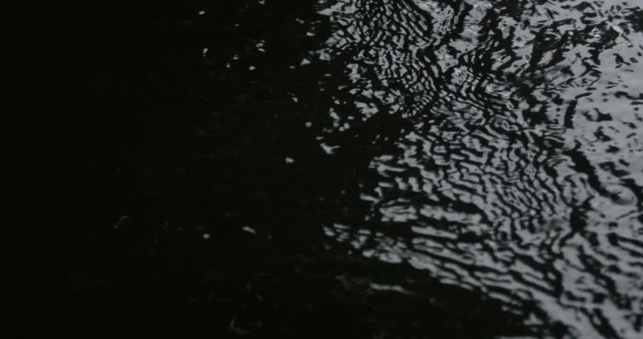 The tide ripples and flows in a body of water