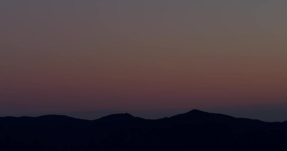View of mountains at sunset