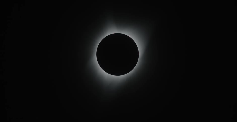 View of a solar eclipse