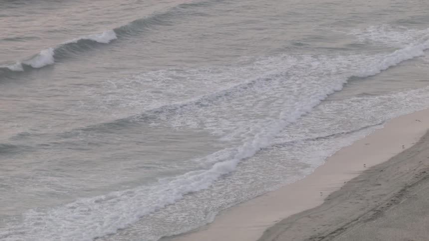 Waves crash frequently on this shore