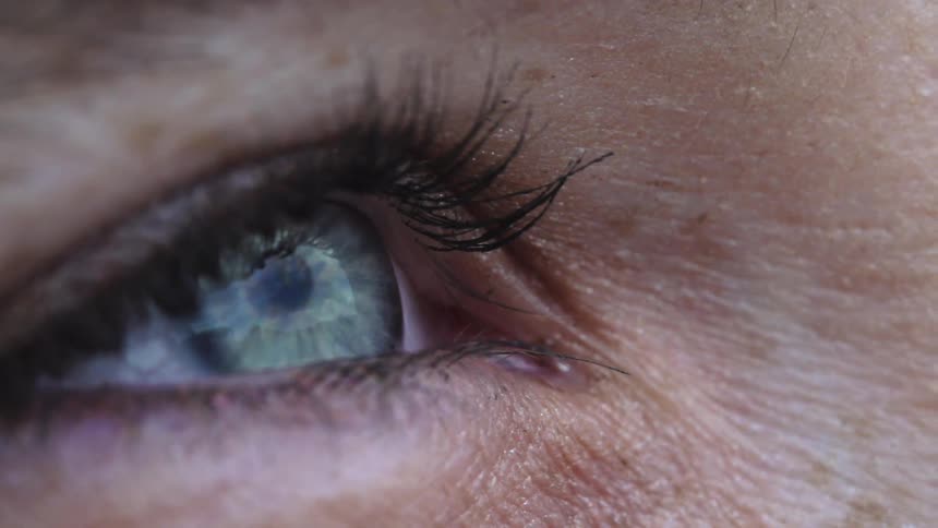 Extreme close up of a woman's eye