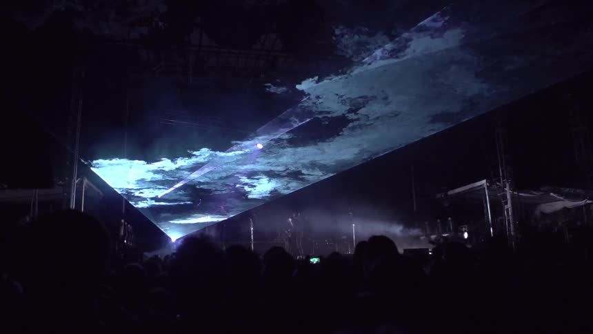 A projection of the sky on a screen