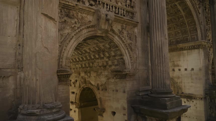 View of the outside of a very old building