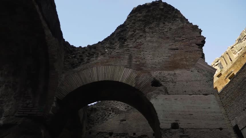 Stone ruins on a sunny day