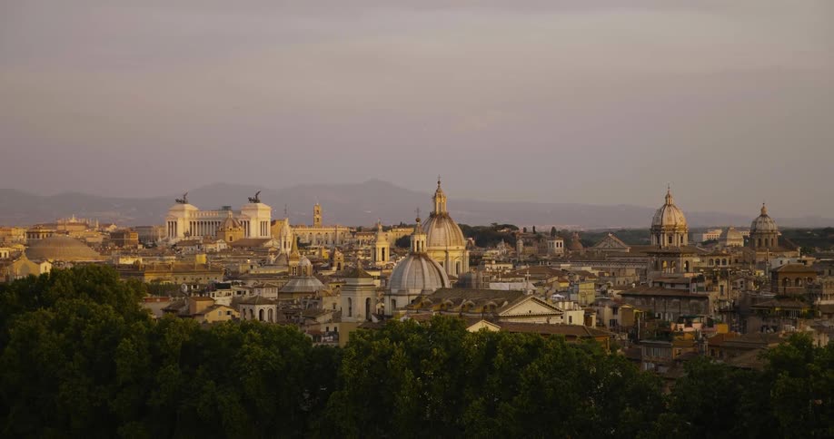View of a european city