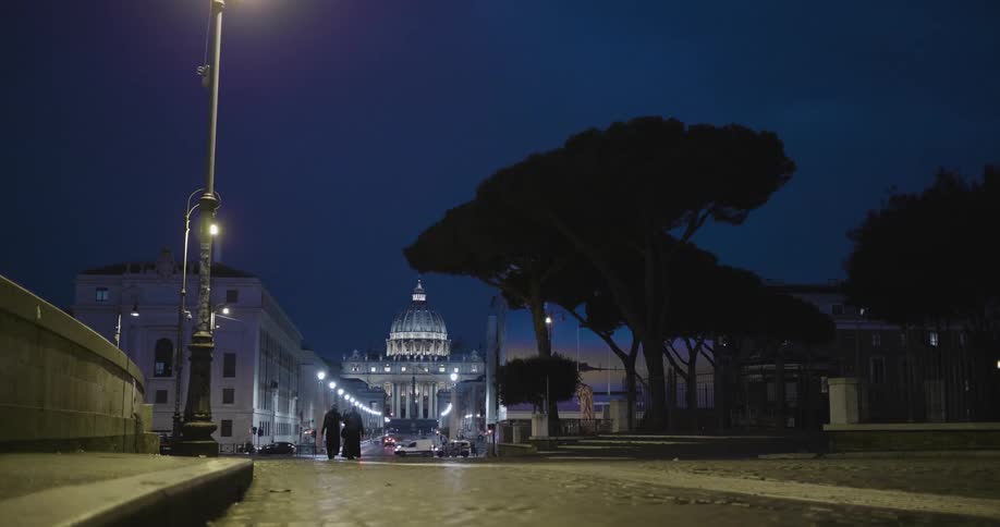 View of a capital building in a city at night