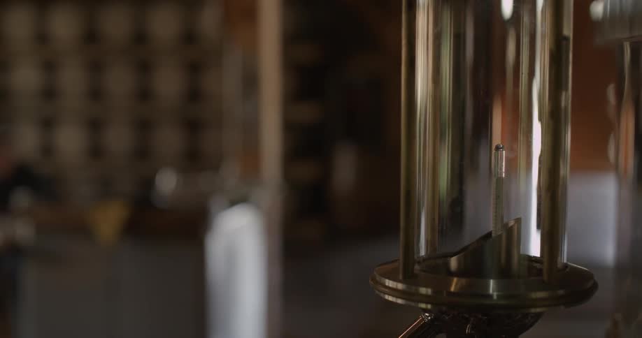 The glass vial is empty