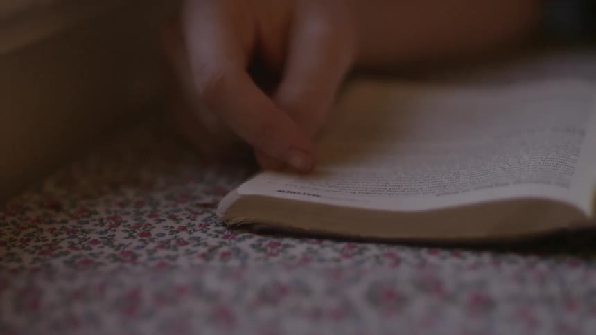 A person reading a book