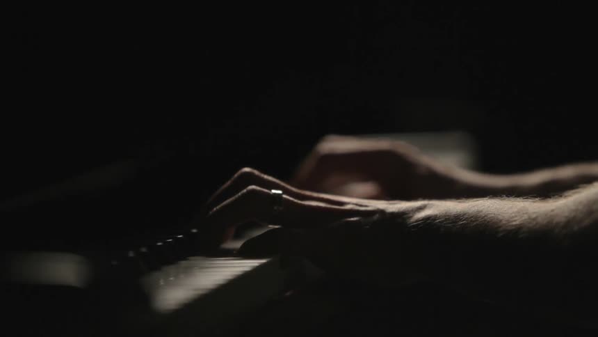 A person playing the piano