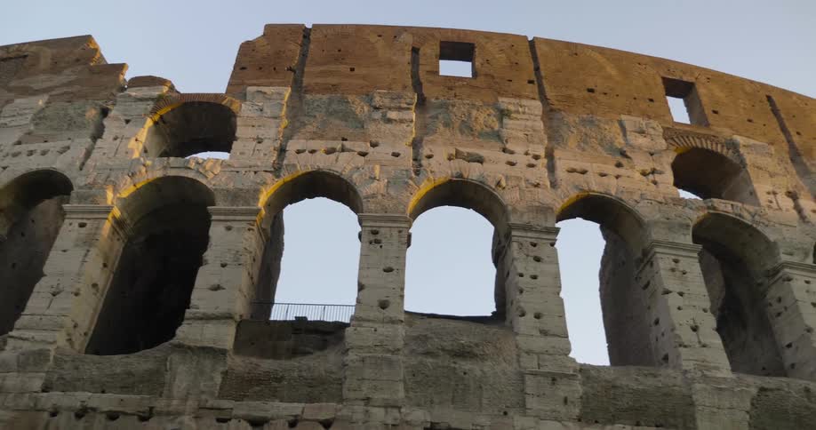 View of the coliseum in rome