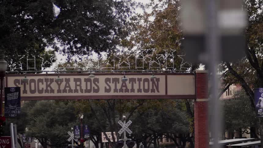 Entrance to a train station