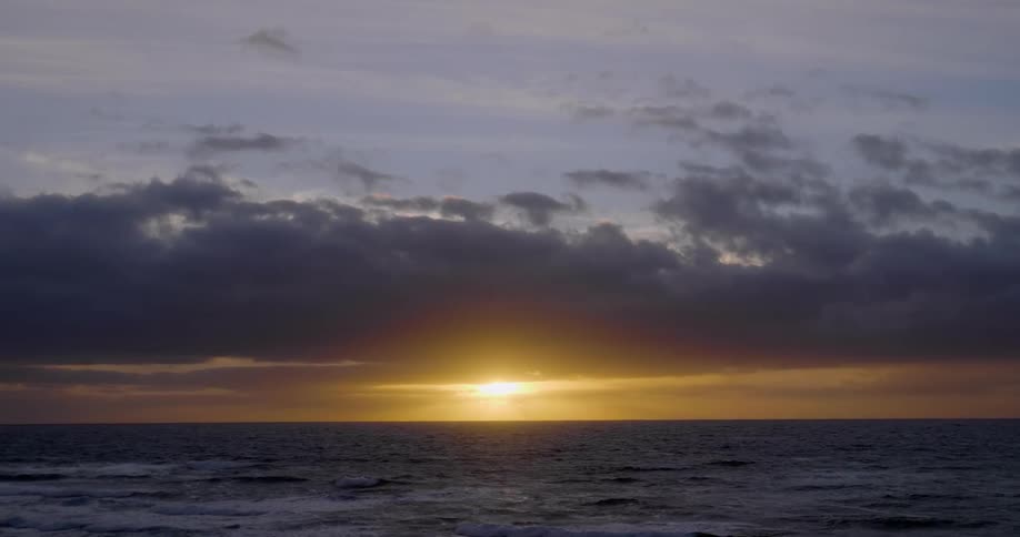 View of the ocean at sunset