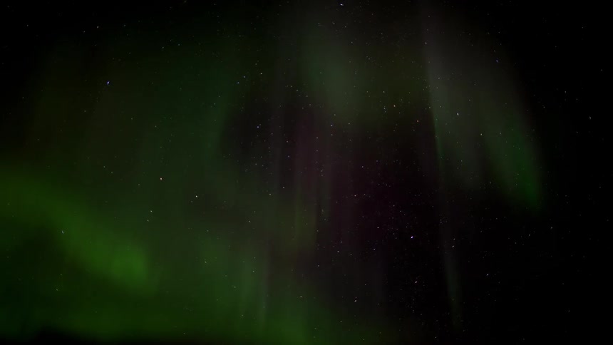 Northern lights illuminate the night sky
