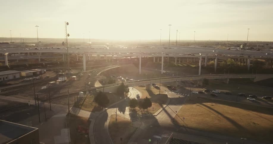 View of highways on a sunny day