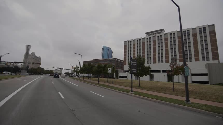 A road near a hotel in a city