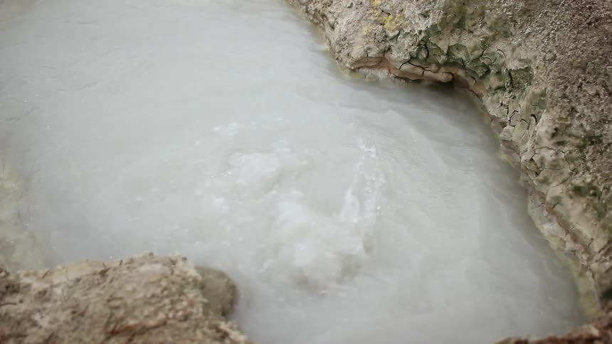 Close  up of a bubbling spring