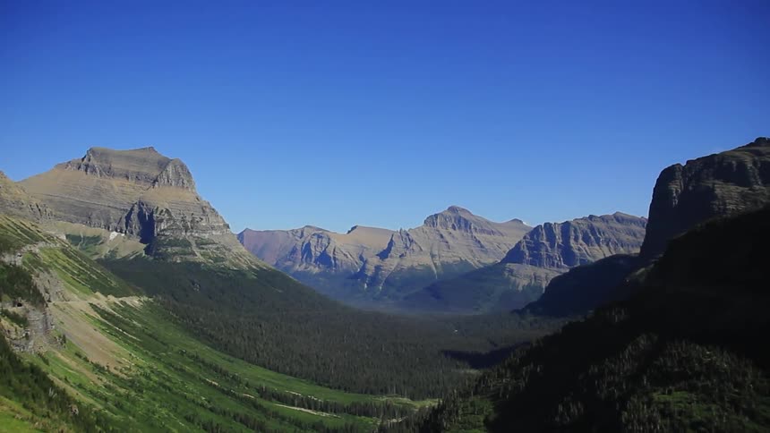 View of a rocky hilly landscape on a clear day