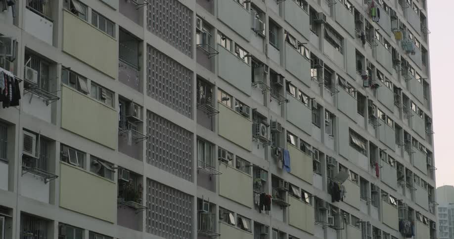 The tall building has many levels